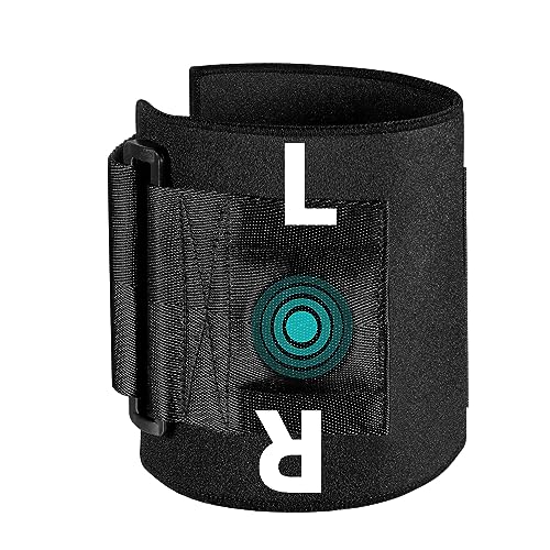 Sciatica Pain Relief Knee Brace - Targeted Compression Support - Black (11″-22″)