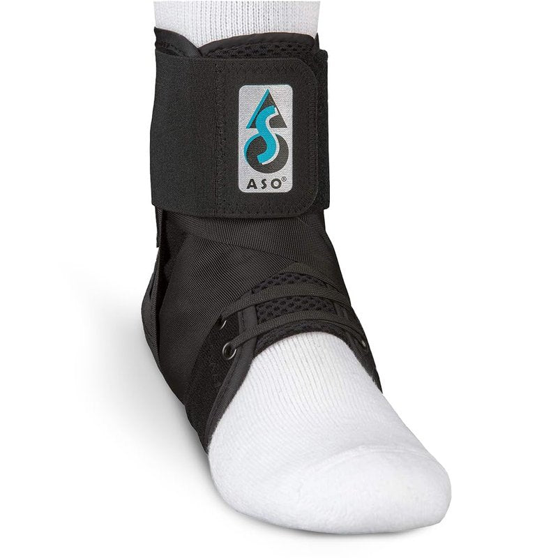 Med Spec ASO Speed Lacer (Small, Black) – Ankle Brace for Sprained Ankle and Peroneal Tendonitis, Orthopedic Ankle Support for Men, Women, Adults, Teens and Kids, Sports Injury Recovery, 223612