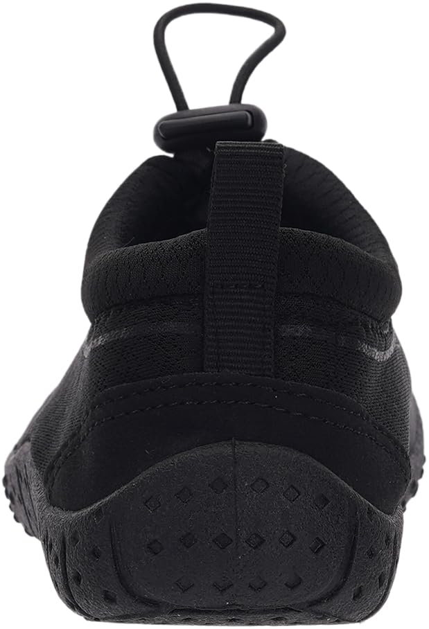 Amphibious Water Shoes for Big Kids - All Black, Slip-On Design