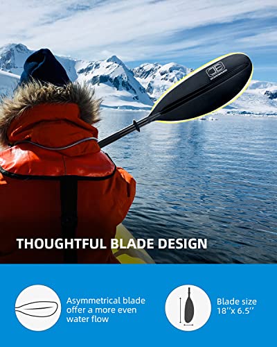 Kayak Paddle with Alloy Shaft - 86in to 95in Length Options