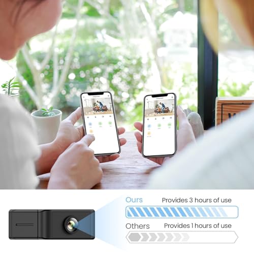 Spy Indoor Wireless Camera Mini Hidden WiFi Cameras Home Security Room Body Cam Nanny Smart Home Outdoor Cams Pet Dog Baby Camara 1296P House Portable Tiny Small Room Night Vision Door Cam