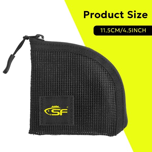 Quick-Drying Fly Fishing Leader Wallet - 4.5" Black Mesh - 7 Slots