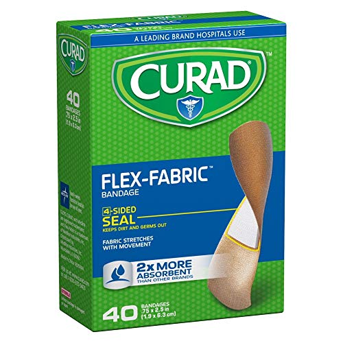 Flex-Fabric Adhesive Bandages - 3/4" x 2-1/2", 40 Count