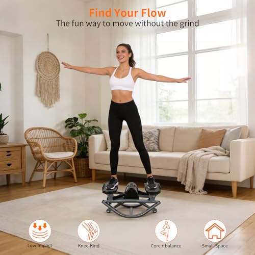 Lateral Motion Rock Stepper Exercise Machine - 250LBS Capacity