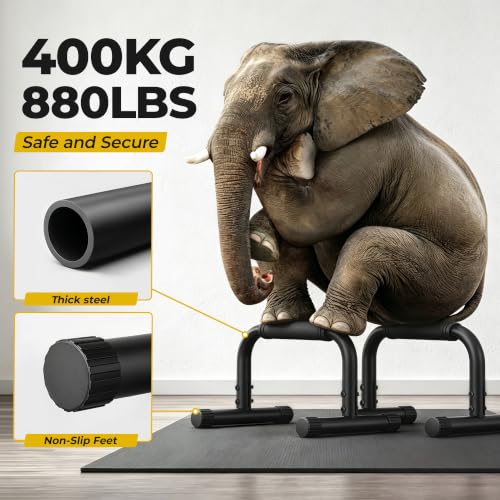 Adjustable Push Up Bars - Heavy Duty 880 LBS Capacity, Foam Handles