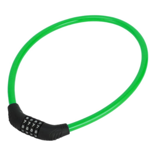 Hihaha Bicycle Lock/Security Cable Lock for Mountain Bike Road Bike/Resettable 4 Digit Combination Chain Bike Lock Steel Copper 64cm / 1 Pc Green