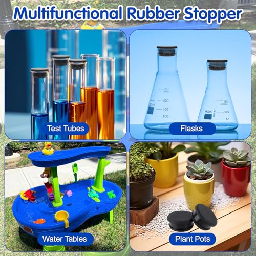 2-Pack Water Table Replacement Plugs - Anti-Leak Silicone Stoppers