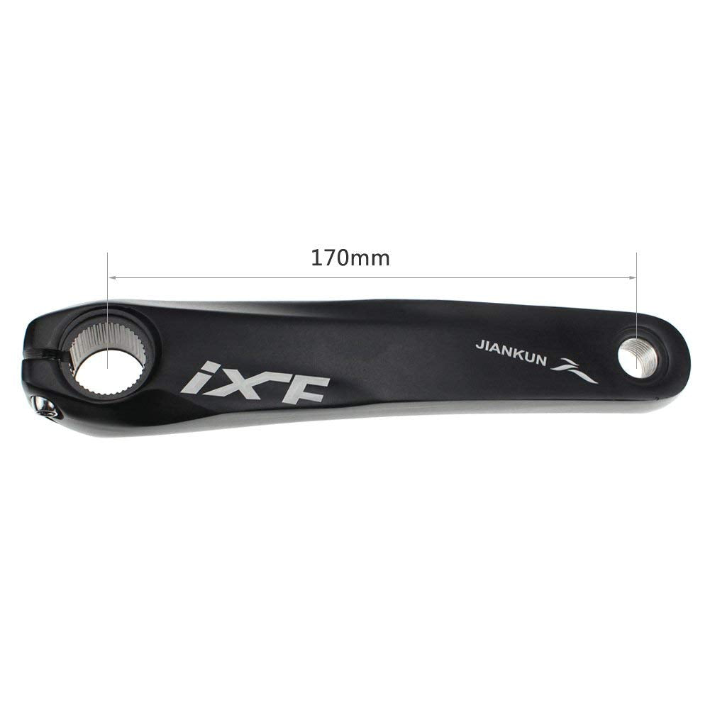 CYSKY Bike Crank Arm Set Mountain Bike Crank Arm Set 170mm 104 BCD with Bottom Bracket Kit and Chainring Bolts for MTB BMX Road Bicyle, Compatible with Shimano, FSA, Gaint (Black)