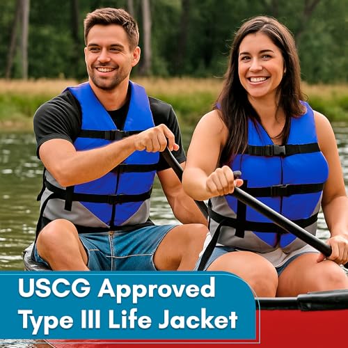 Oversize 2X-Large to 5X-Large Red USCG Approved Water Sports Life Jacket