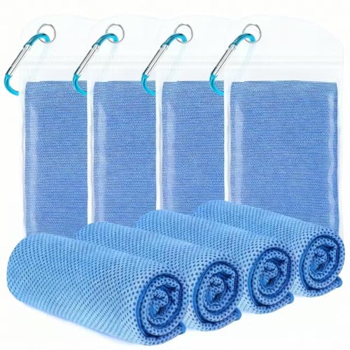 Cooling Towels for Neck and Face - 4 Pack, 40"x12" Size