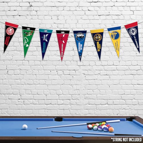 NBA Mini Pennant Set - 4" x 9" Felt Team Decorations