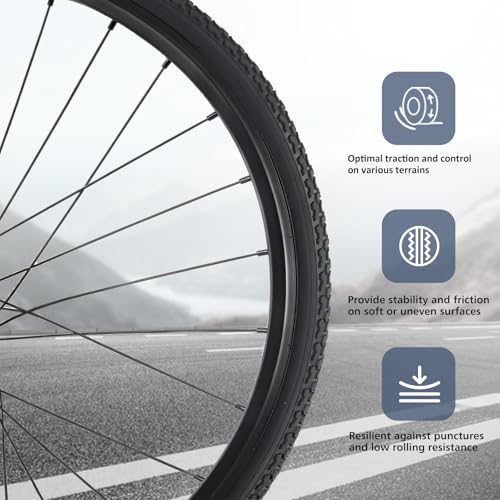 700x38C Bike Tires - Replacement Road Bicycle Tires for Gravel & Urban Cycling
