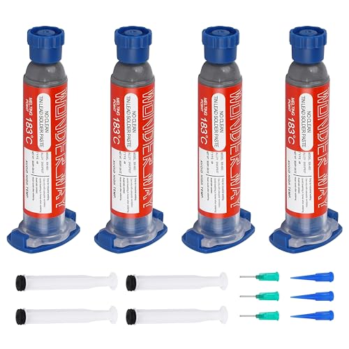 Wonderway Sn63/Pb37 T4 Tin Lead Solder Paste 183¡É Melting Point No-Clean(30gx4Packs)