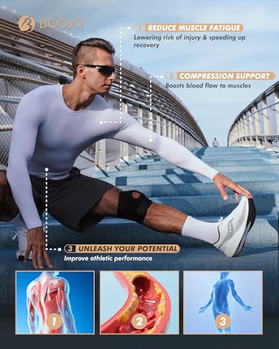 5 Pack Long Sleeve Compression Shirts for Men - Black Quick Dry