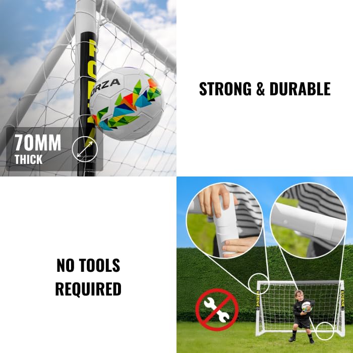6 x 4ft Kids Soccer Goal - Durable Backyard Goal for Fun Play