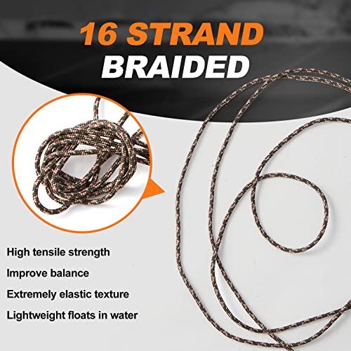 Solid Braided Polypropylene Utility Rope 1/4" x 50' - Camouflage