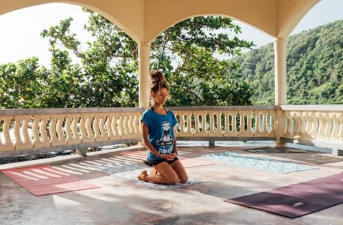 Meditation Bench - Natural Wooden Kneeling Yoga Stool, 7"