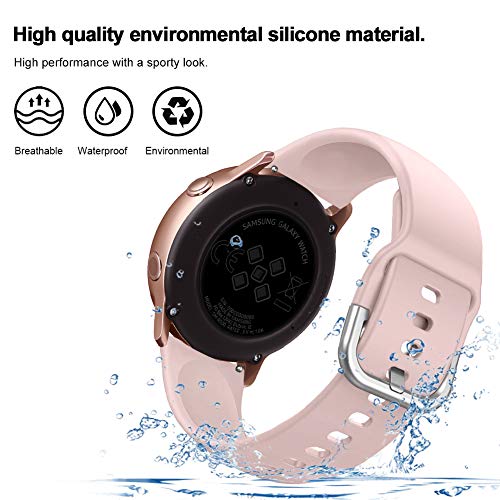 20mm Sport Silicone Watch Band for 40mm 44mm Watches - Light Blue