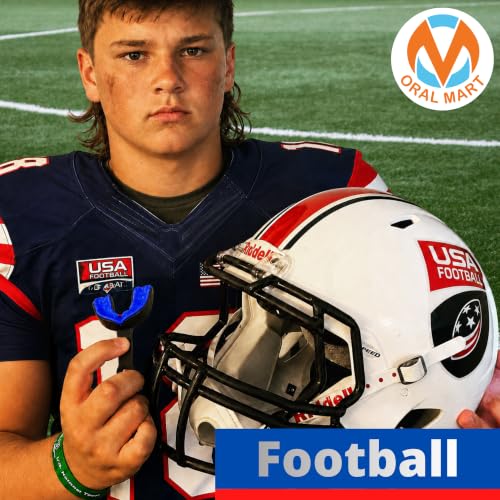 Youth Strapped Sports Mouth Guard for Football, Hockey, Lacrosse