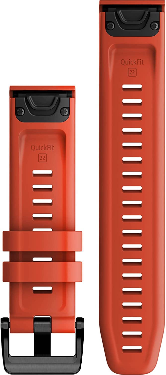 Garmin QuickFit 22 Flame Red Silicone Band