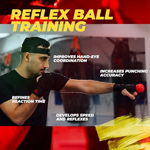 Boxing Reflex Ball Training Set for Adults - Improve Reaction Speed