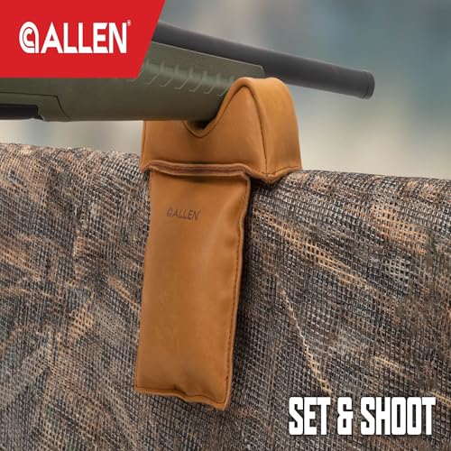Allen Company Longmont Leather Filled Front & Rear Shooting Rest Combo, Light Brown