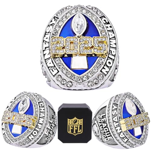 2025 Fantasy Football Championship Ring | Heavy Award Trophy