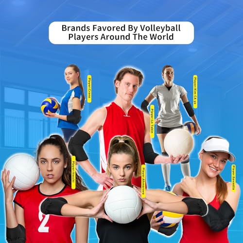 Volleyball Elbow Pads - Breathable Protector for Kids Small - Black