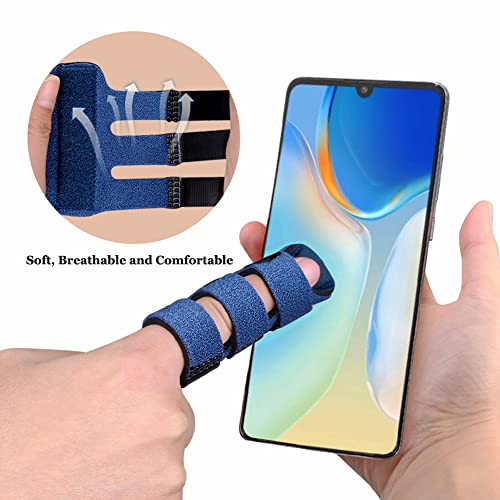 Finger Splints for Pain Relief - Adjustable 4-Pack with Straps - Multi