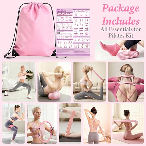 Complete Pilates Kit for Home Workouts - Resistance Bands & Accessories