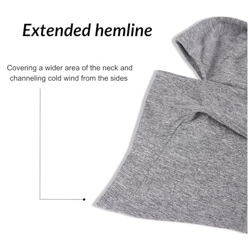 Winter Windproof Thermal Balaclava Ski Mask - Black Plain