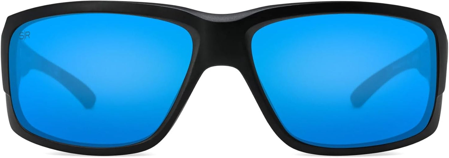 Shady Rays Capitan Sunglasses - Polarized Lenses with Rubber Accents for Ultimate Comfort