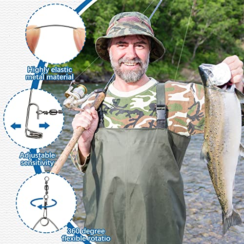 Automatic Ice Fishing Hooks - 16 Pcs Stainless Steel Set