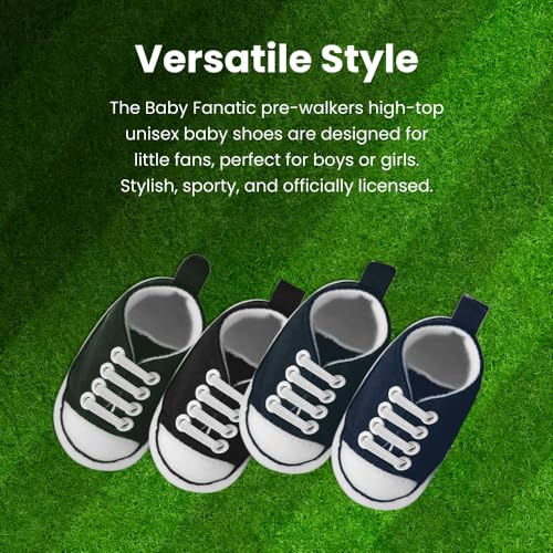 NFL Baby Pre-Walker Shoes, Soft High Top Sneakers for 0-6 Months