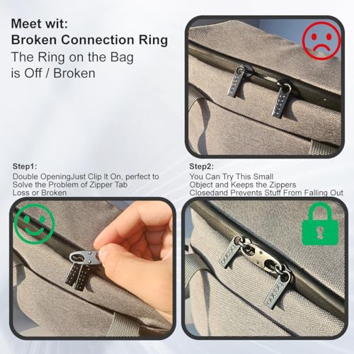 24 Pcs Zipper Clips Anti Theft Dual Opening Design Locks Small S