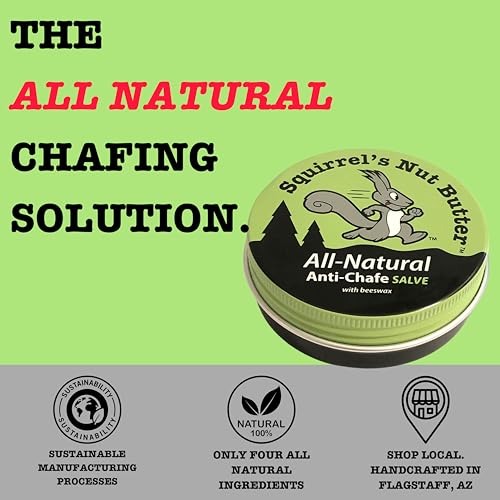 Anti-Chafing Cream for Runners & Hikers, 2 oz Natural Balm