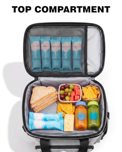 MONAHITO Gray 13x8x17 inch Lockable Insulated Waterproof Backpack Cooler Bag