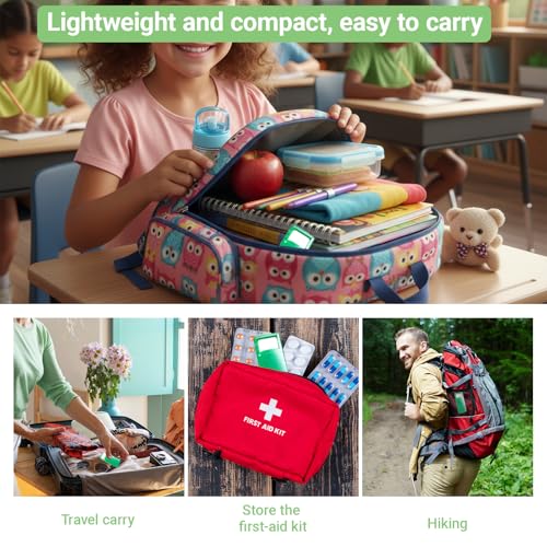 MENURSY Travel First Aid Bandage Case - 10 Pack, Portable Wound Organizer (Only Bandage Cases)