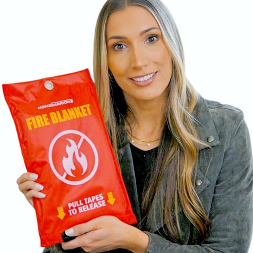 Emergency Fire Blanket - 39x39 Inch Flame Retardant Fabric, 1 Pack