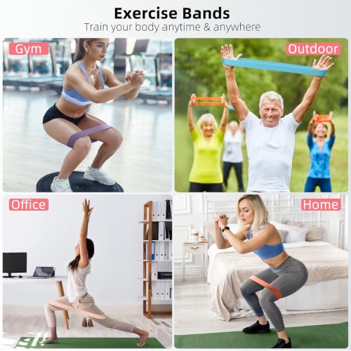 5-Pack Resistance Bands for Strength Training - Pastel