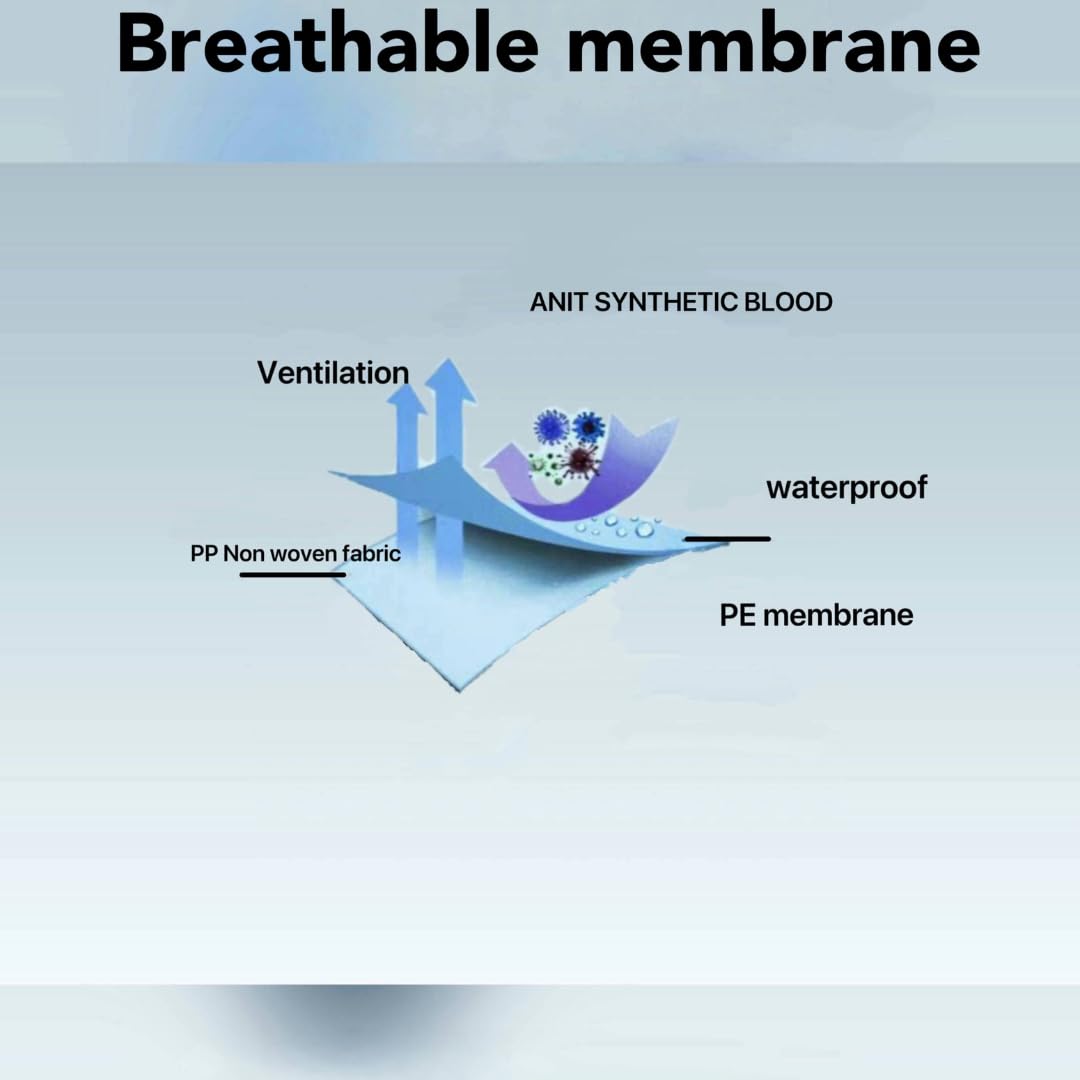 Andes Safety Hazmat Suits, Heavy Duty Full Body Disposable Paint Suits, Coveralls with Hood, Elastic Wrists and Ankles, Available in 10 Sizes, Extra Small