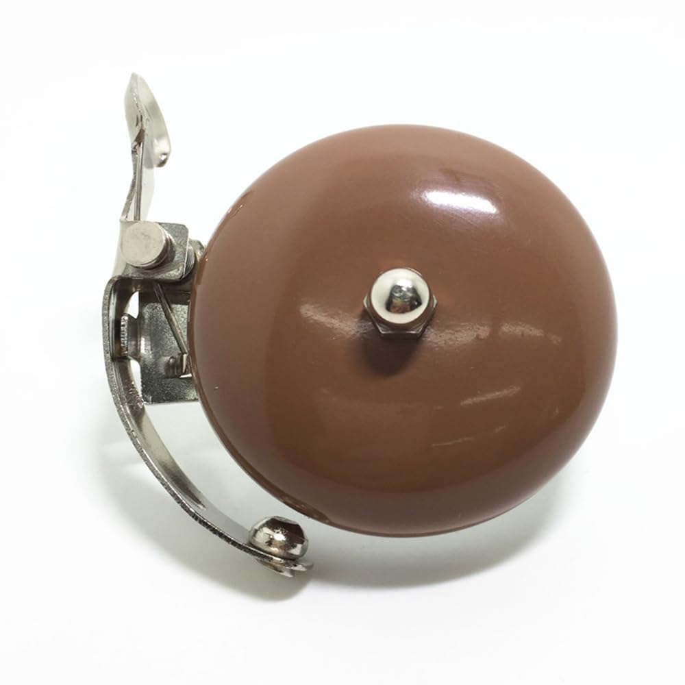 BBxunsless Bicycle Retro Bell Leisure Bicycle Dial Bell Aluminum Silver Gold Coffee Brown Bicycle Bell Bicycle Bell (Coffee)