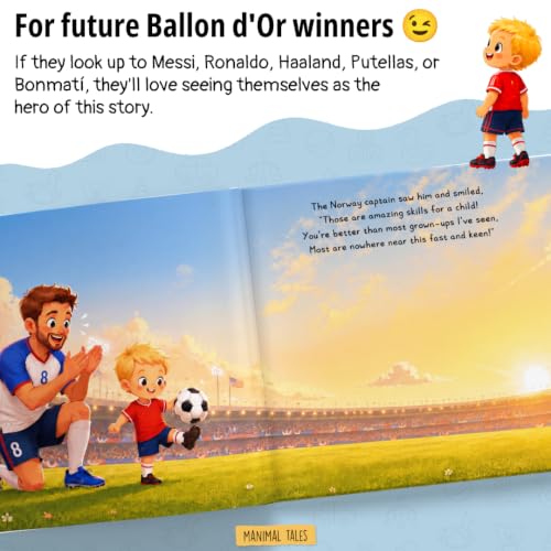 Personalized Soccer Adventure Book for Kids - Custom Name Story