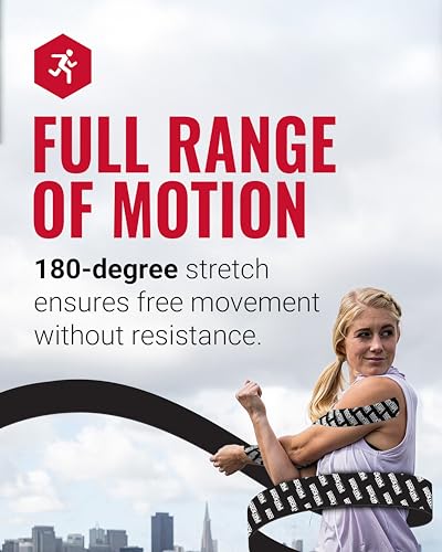 Extra Sticky Kinesiology Tape for Muscle Pain Relief - Water Resistant Athletic Tape