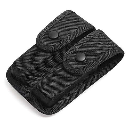 Nylon Double Magazine Pouch - Duty Belt MOLLE Holster for 9mm & .40 Cal Magazines