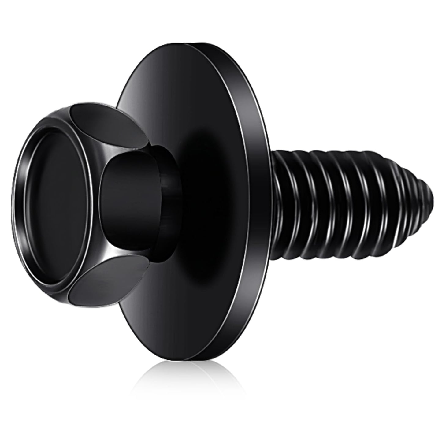 Yaocom 50 Pcs 5/16"-18 x 7/8" Indented Hex Head Body Bolts, Metal Fasteners Automotive Body Screws for Trucks Fender Bolt for Car