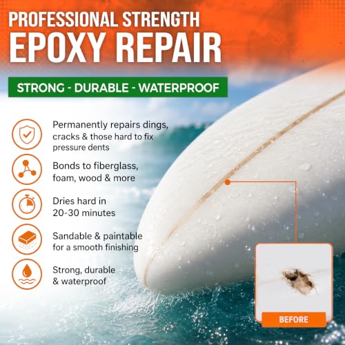 Super Epoxy Repair Kit for Surfboards - 3 oz Ding All Epoxy Resin