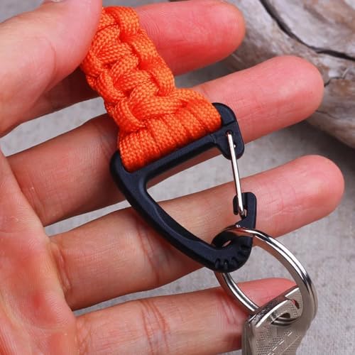 3-Pack Paracord Keychain Lanyard with Triangle Buckle Clasp