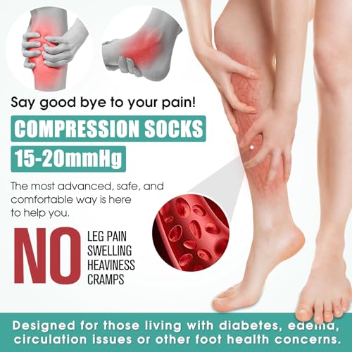 Compression Socks for Men & Women - 3 Pack Small-Medium Copper Black