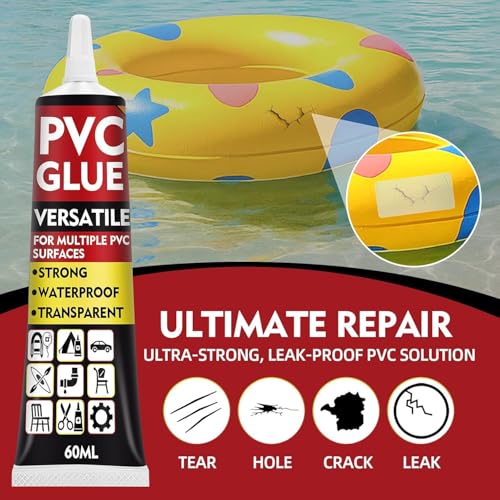 Waterproof Air Mattress Repair Kit - PVC Glue & Vinyl Patches
